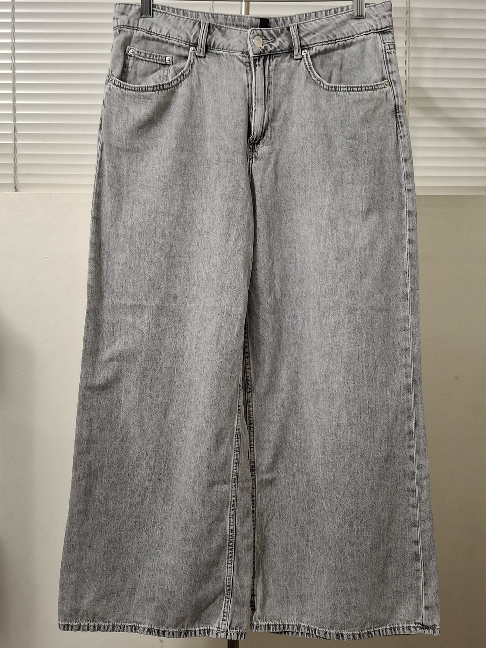 Divided Wide Leg Grey Jeans - Women's Flared Denim